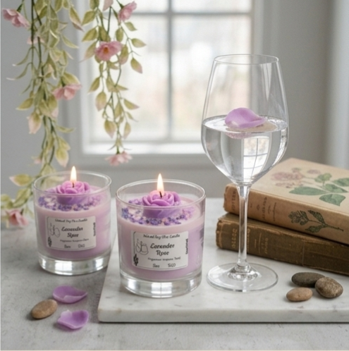 Wild Lavender & Velvet Rose Botanical Candle