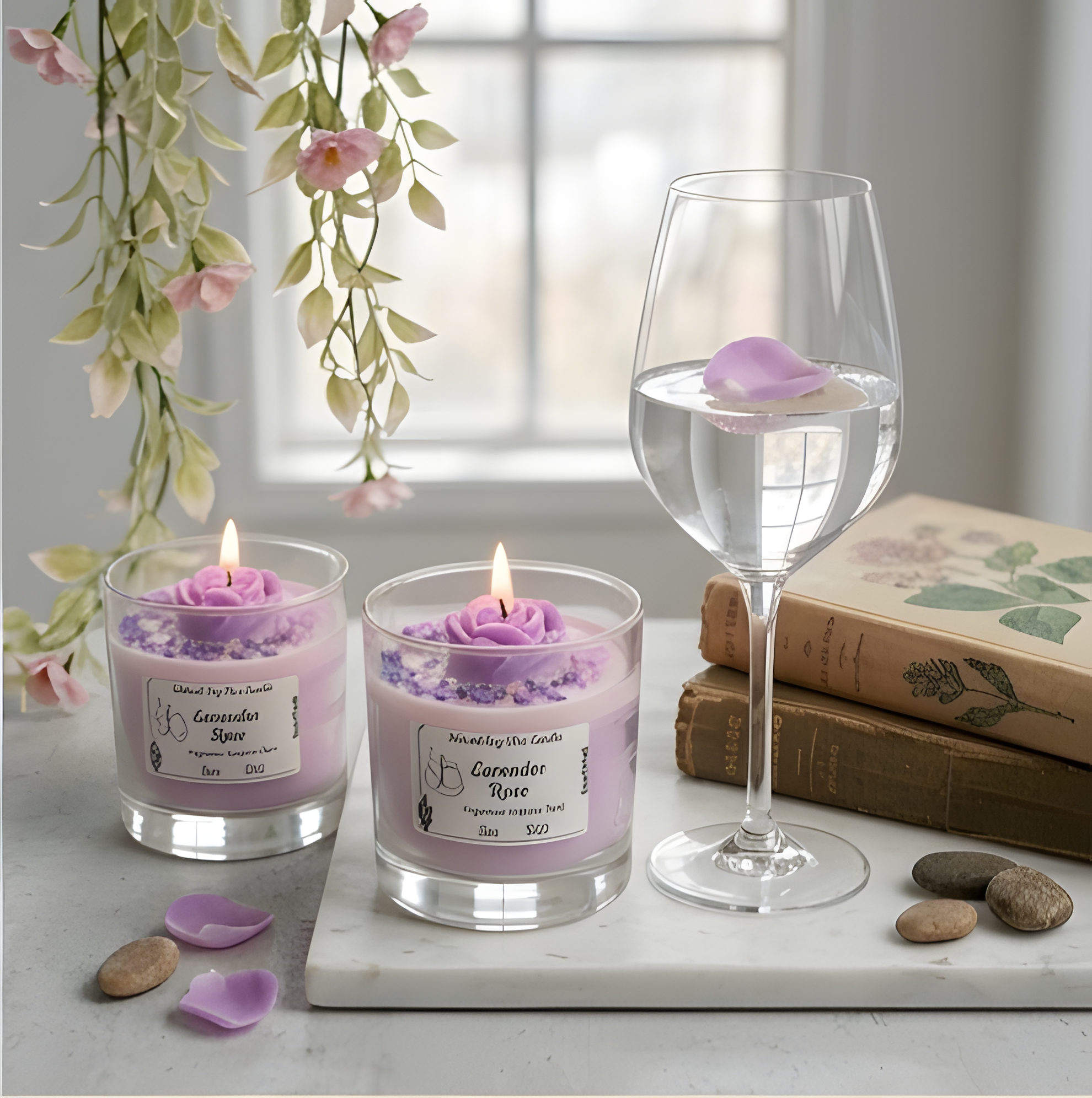 Wild Lavender & Velvet Rose Botanical Candle