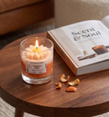 Marble Flower Candle – Tangerine Twist