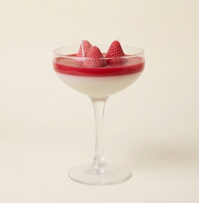 Strawberries & Cream Coupe Candle