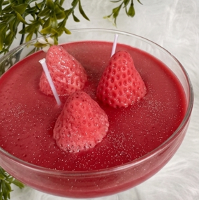 Strawberries & Cream Coupe Candle
