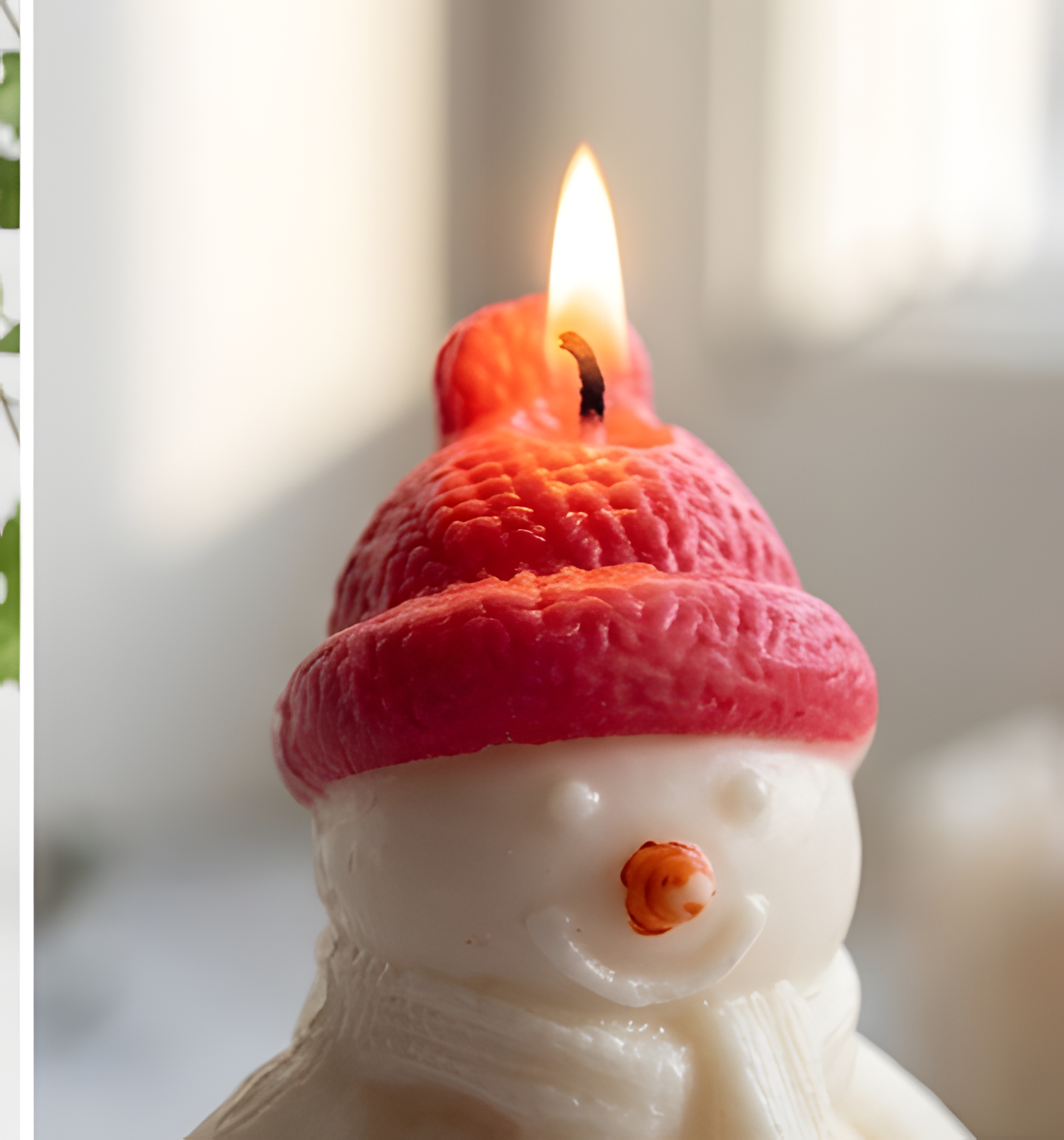 WarmWhiff snowman sculptural candle — festive Christmas décor, North Bay Ontario