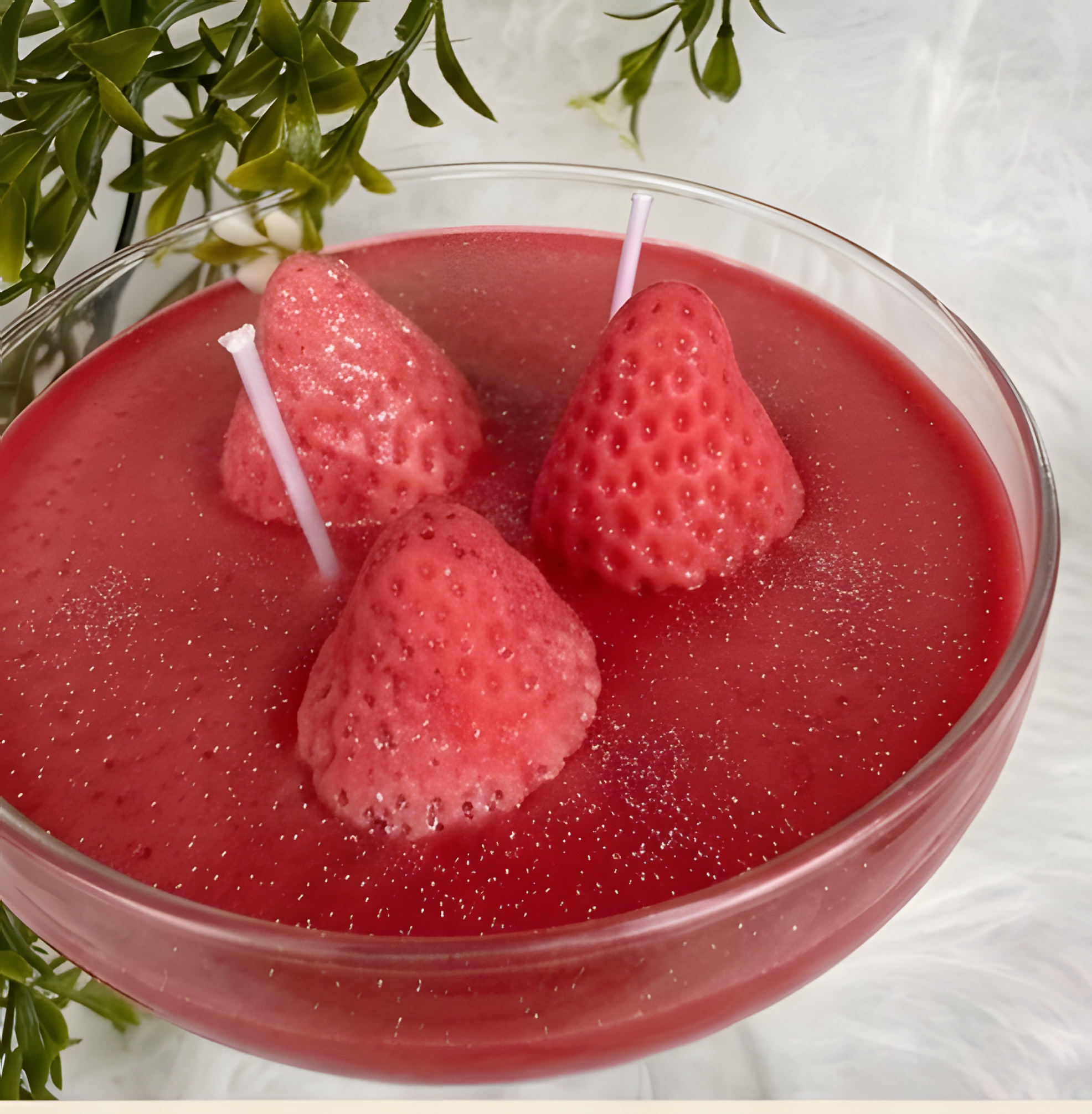 Strawberries & Cream Coupe Candle