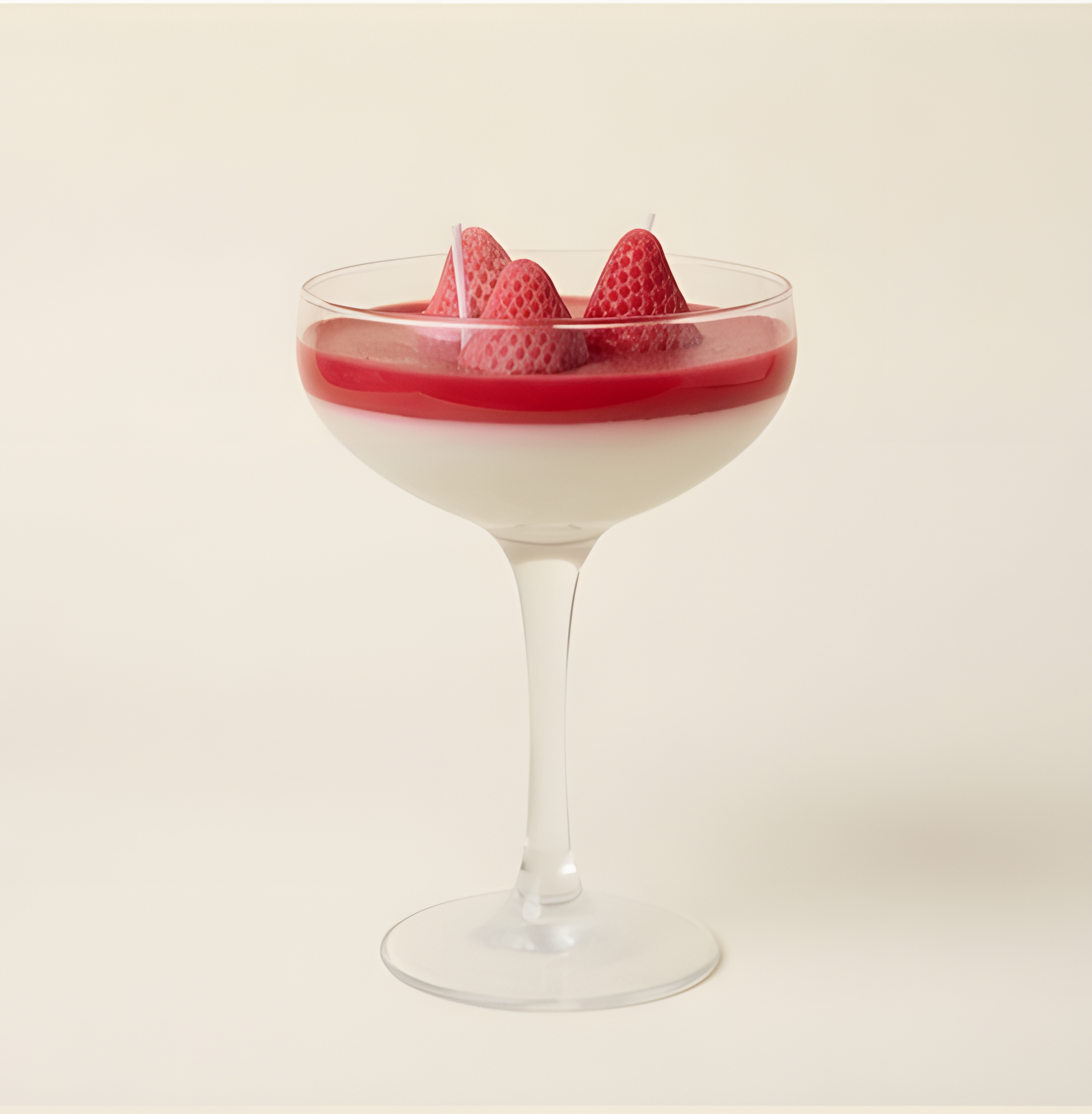 Strawberries & Cream Coupe Candle
