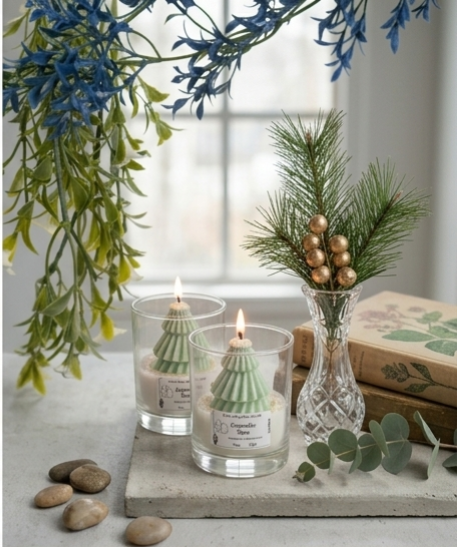 Winter Pine Sculptural Jar Candle