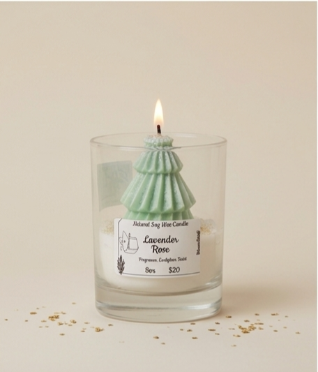 Winter Pine Sculptural Jar Candle